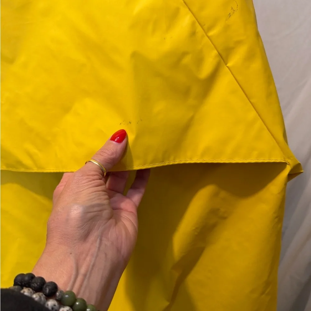 L.L. Bean Yellow Rain Jacket with Gray Lining - Picture 9 of 15